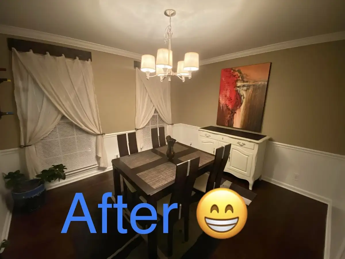 Professional dining room restoration after water damage in Houston